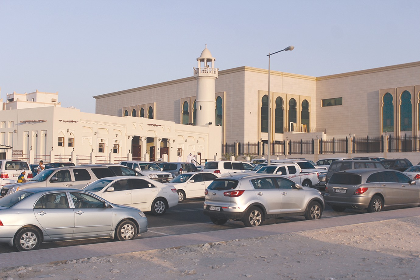 Parking outside mosques